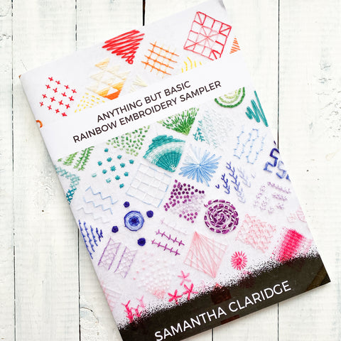 Anything But Basic Rainbow Embroidery Sampler Printed Booklet