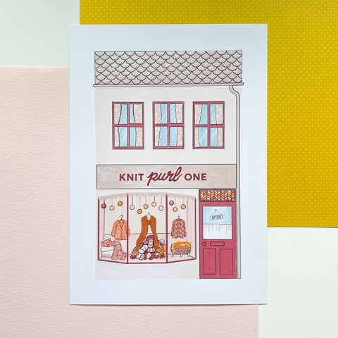 Knit Purl One Shop A4 print