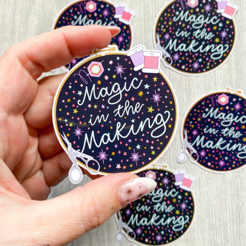Magic in the Making Hoop Sticker